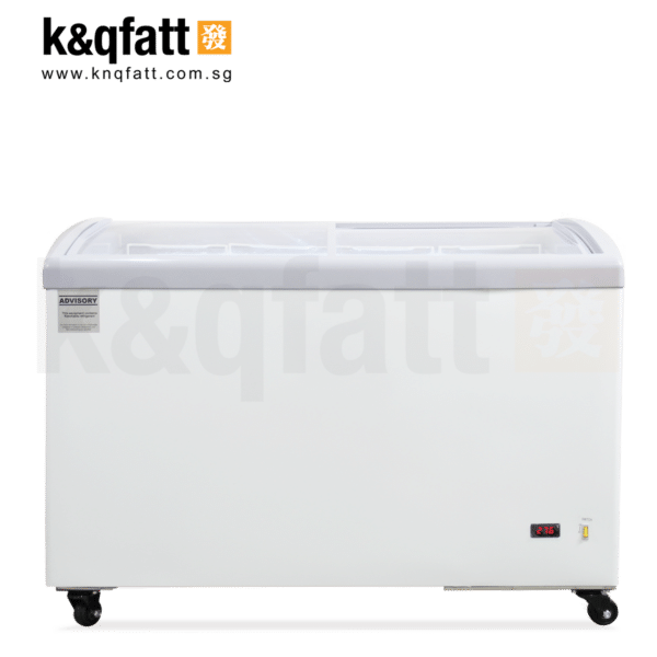 Kerry Chest Freezer 4FT Curved Sliding Glass Top