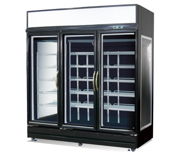 YUDA 3-doors Floral Display Chiller Showcase (Black Frames)