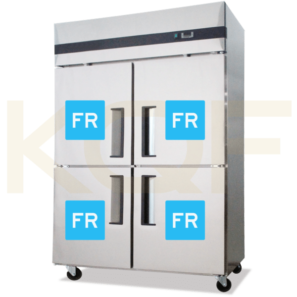 Kerry Stainless Steel Upright 4 Doors Freezer