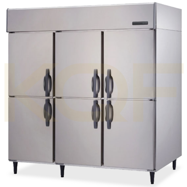 Inverter stainless steel upright 6-doors chiller